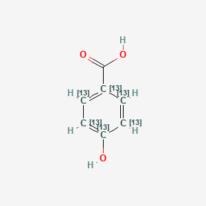 molecular formula C7H6O3 B591996 4-Hydroxybenzoic-1,2,3,4,5,6-13C6 Acid CAS No. 287399-29-5
