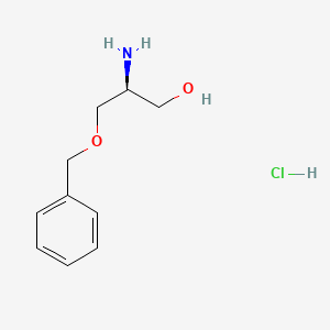 molecular formula C10H16ClNO2 B592011 (S)-2-amino-3-(benzyloxy)propan-1-ol hydrochloride CAS No. 61366-43-6