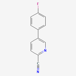 molecular formula C12H7FN2 B592015 5-(4-Fluorophenyl)pyridine-2-carbonitrile CAS No. 914349-75-0