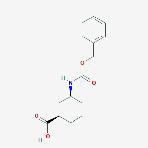 (1R,3S)-3-(Carbobenzoxyamino)cyclohexanecarboxylic Acid