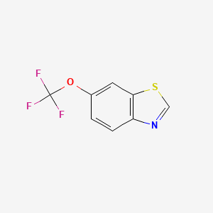 molecular formula C8H4F3NOS B592020 6-(Trifluoromethoxy)benzo[d]thiazole CAS No. 876500-72-0