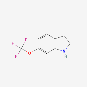 molecular formula C9H8F3NO B592021 6-(Trifluoromethoxy)indoline CAS No. 959235-95-1