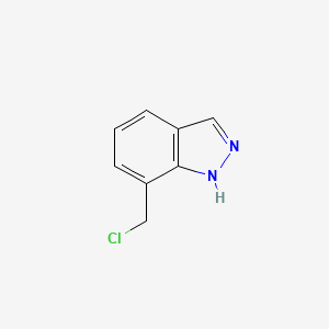 molecular formula C8H7ClN2 B592027 7-(Chloromethyl)-1H-indazole CAS No. 944904-24-9