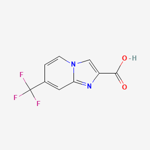 molecular formula C9H5F3N2O2 B592028 7-(Trifluoromethyl)imidazo[1,2-a]pyridine-2-carboxylic acid CAS No. 1620569-19-8