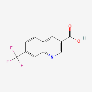 molecular formula C11H6F3NO2 B592030 7-(Trifluormethyl)chinolin-3-carbonsäure CAS No. 71082-51-4