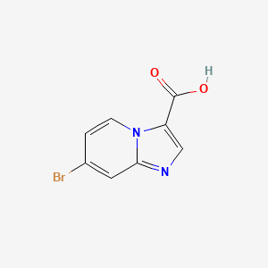 molecular formula C8H5BrN2O2 B592048 7-Bromoimidazo[1,2-a]pyridine-3-carboxylic acid CAS No. 1019021-93-2