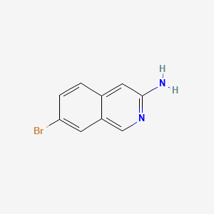 molecular formula C9H7BrN2 B592051 7-Bromoisoquinolin-3-amine CAS No. 1192815-02-3
