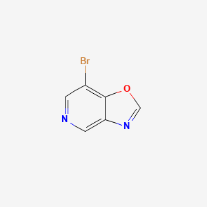 molecular formula C6H3BrN2O B592052 7-溴代恶唑并[4,5-c]吡啶 CAS No. 1256822-23-7
