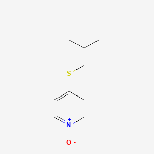 molecular formula C10H15NOS B592053 4-[(2-Methylbutyl)sulfanyl]pyridine 1-oxide CAS No. 129598-86-3