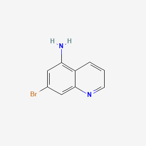 molecular formula C9H7BrN2 B592056 7-Bromoquinolin-5-amine CAS No. 1588440-90-7