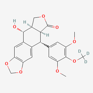 molecular formula C22H22O8 B592064 Picropodophyllotoxin-d3 CAS No. 1454782-81-0