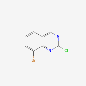 molecular formula C8H4BrClN2 B592065 8-Bromo-2-chloroquinazoline CAS No. 956100-63-3