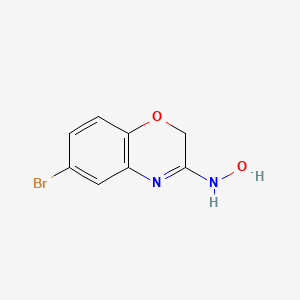 molecular formula C8H7BrN2O2 B592074 6-Bromo-2H-1,4-benzooxazine-3(4H)-one oxime CAS No. 1219717-21-1