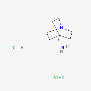 molecular formula C8H18Cl2N2 B592078 Quinuclidin-4-ylmethanamine dihydrochloride CAS No. 67496-77-9