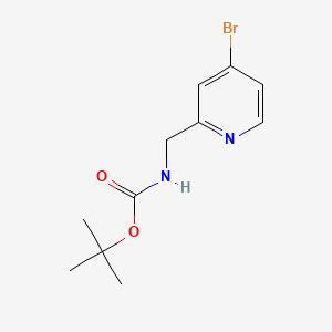 molecular formula C11H15BrN2O2 B592104 tert-Butyl ((4-bromopyridin-2-yl)methyl)carbamate CAS No. 1060813-12-8