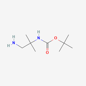 molecular formula C9H20N2O2 B592116 叔丁基(1-氨基-2-甲基丙烷-2-基)氨基甲酸酯 CAS No. 320581-09-7