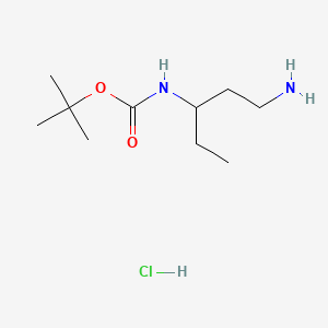 tert-Butyl (1-aminopentan-3-yl)carbamate hydrochloride
