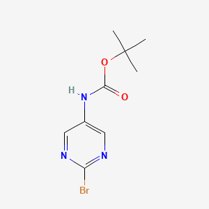 molecular formula C9H12BrN3O2 B592123 Tert-butyl (2-bromopyrimidin-5-yl)carbamate CAS No. 1314390-34-5