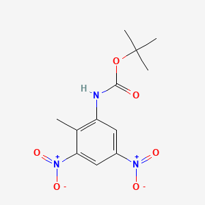 molecular formula C12H15N3O6 B592127 tert-Butyl (2-methyl-3,5-dinitrophenyl)carbamate CAS No. 1588441-20-6
