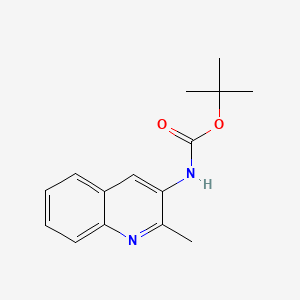 molecular formula C15H18N2O2 B592128 tert-Butyl (2-methylquinolin-3-yl)carbamate CAS No. 1824282-29-2