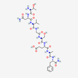 molecular formula C35H54N10O13 B592130 alpha-Cgrp (30-37) (rat) CAS No. 132917-49-8