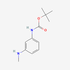 molecular formula C12H18N2O2 B592131 tert-Butyl (3-(methylamino)phenyl)carbamate CAS No. 1134328-09-8