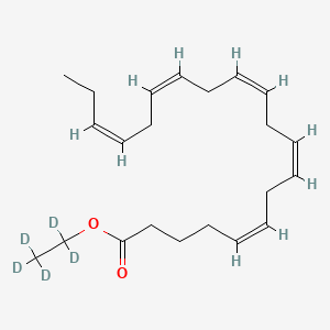 molecular formula C22H34O2 B592133 Eicosapentaenoic Acid Ethyl-d5 Ester CAS No. 1392217-44-5