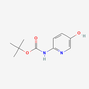 molecular formula C10H14N2O3 B592156 (5-Hydroxy-pyridin-2-YL)-carbamic acid tert-butyl ester CAS No. 1187930-13-7