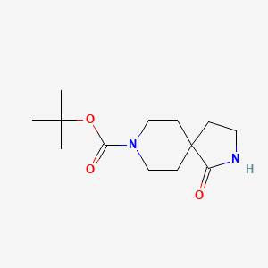 molecular formula C13H22N2O3 B592172 Tert-butyl 1-oxo-2,8-diazaspiro[4.5]decane-8-carboxylate CAS No. 268550-48-7