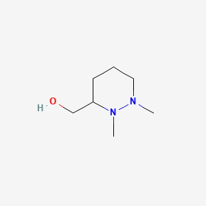 molecular formula C7H16N2O B592194 1,2-Dimethyl-3-hydroxymethylhexahydropyridazine CAS No. 126936-88-7