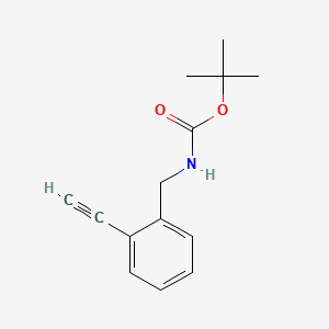 molecular formula C14H17NO2 B592201 tert-Butyl 2-ethynylbenzylcarbamate CAS No. 1097731-47-9
