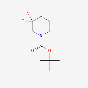 molecular formula C10H17F2NO2 B592234 Tert-butyl 3,3-difluoropiperidine-1-carboxylate CAS No. 911634-75-8