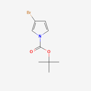molecular formula C9H12BrNO2 B592244 叔丁酸 3-溴-1H-吡咯-1-羧酸酯 CAS No. 475561-75-2