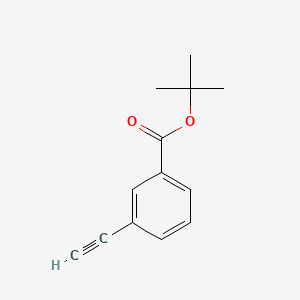 molecular formula C13H14O2 B592248 叔丁基 3-乙炔基苯甲酸酯 CAS No. 914943-91-2