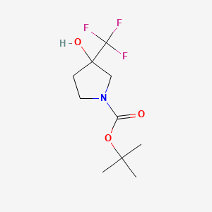 B592252 Tert-butyl 3-hydroxy-3-(trifluoromethyl)pyrrolidine-1-carboxylate CAS No. 644970-36-5