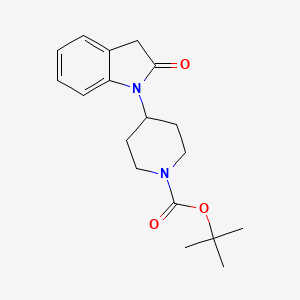 molecular formula C18H24N2O3 B592268 tert-Butyl 4-(2-oxoindolin-1-yl)piperidine-1-carboxylate CAS No. 400797-94-6