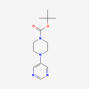 molecular formula C13H20N4O2 B592288 tert-Butyl 4-(pyrimidin-5-yl)piperazine-1-carboxylate CAS No. 634468-96-5