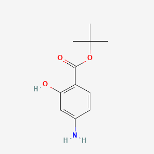 molecular formula C11H15NO3 B592293 叔丁基 4-氨基-2-羟基苯甲酸酯 CAS No. 889858-34-8