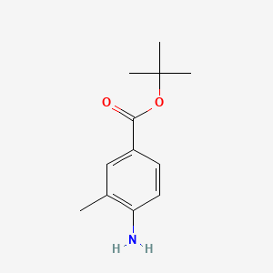molecular formula C12H17NO2 B592294 Tert-butyl 4-amino-3-methylbenzoate CAS No. 934481-43-3