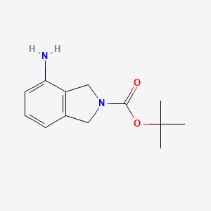 molecular formula C13H18N2O2 B592296 Tert-butyl 4-aminoisoindoline-2-carboxylate CAS No. 871013-98-8