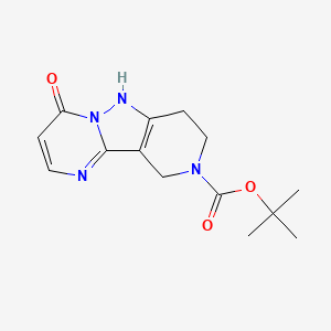 B592315 tert-Butyl 4-hydroxy-7,8-dihydropyrido[4',3':3,4]pyrazolo[1,5-a]pyrimidine-9(10H)-carboxylate CAS No. 1624262-46-9