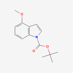 molecular formula C14H17NO3 B592316 叔丁基4-甲氧基-1H-吲哚-1-羧酸酯 CAS No. 1093759-59-1
