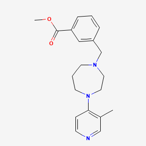 molecular formula C20H25N3O2 B5923196 methyl 3-{[4-(3-methylpyridin-4-yl)-1,4-diazepan-1-yl]methyl}benzoate 