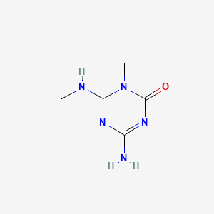 molecular formula C5H9N5O B592328 4-Amino-1-methyl-6-(methylamino)-1,3,5-triazin-2(1H)-one CAS No. 127480-39-1
