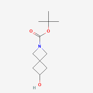 molecular formula C11H19NO3 B592339 Tert-butyl 6-hydroxy-2-azaspiro[3.3]heptane-2-carboxylate CAS No. 1147557-97-8