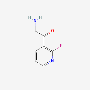 molecular formula C7H7FN2O B592350 2-Amino-1-(2-fluoro-3-pyridinyl)ethanone CAS No. 136592-45-5