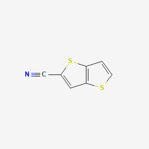 B592365 Thieno[3,2-b]thiophene-2-carbonitrile CAS No. 40985-58-8