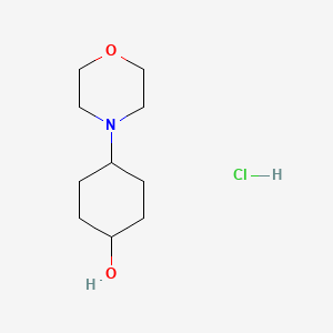 molecular formula C10H20ClNO2 B592372 反式-4-吗啉基环己醇盐酸盐 CAS No. 1588441-09-1