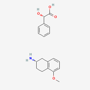 molecular formula C19H23NO4 B592392 (S)-2-氨基-5-甲氧基四氢萘(S)-曼德酸盐 CAS No. 439133-67-2