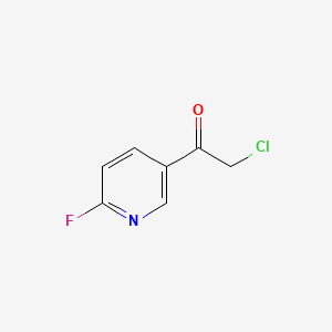 B592409 2-Chloro-1-(6-fluoro-3-pyridinyl)ethanone CAS No. 136592-25-1